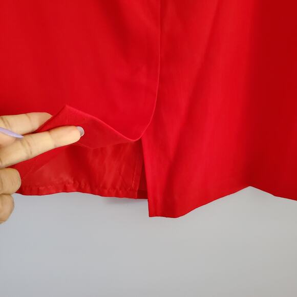 Requirements Vintage Red Pencil Straight Skirt L - Picture 3 of 7